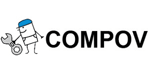 Логотип сервисного центра Compov